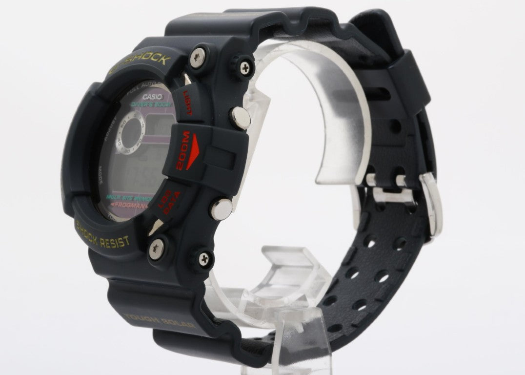 CASIO カシオ 時計 G-SHOCK FROGMAN フロッグマン GW-200 グレー系 樹脂 チタン メンズ デジタル 美品