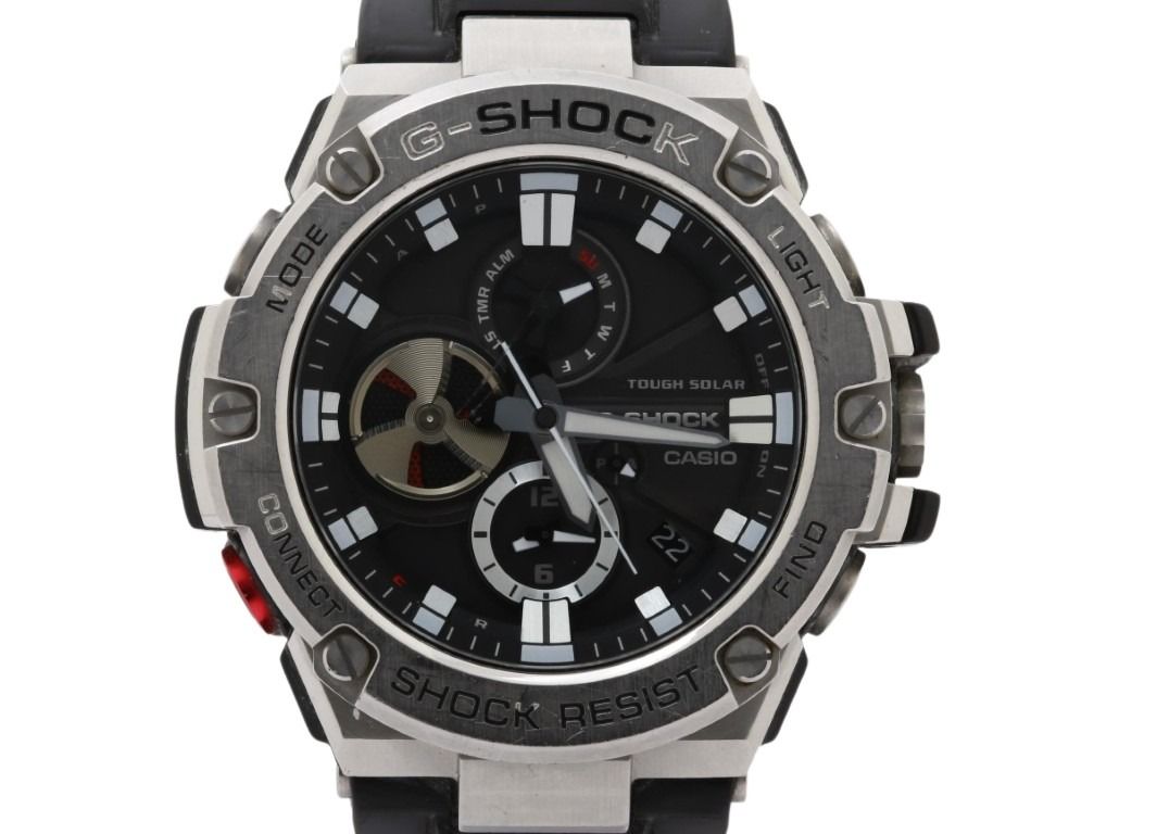 CASIO カシオ 時計 G-SHOCK G-STEEL GST-B100 Series GST-B100-1AJF ブラック系 樹脂／ステンレススチール メンズ アナログ 美品