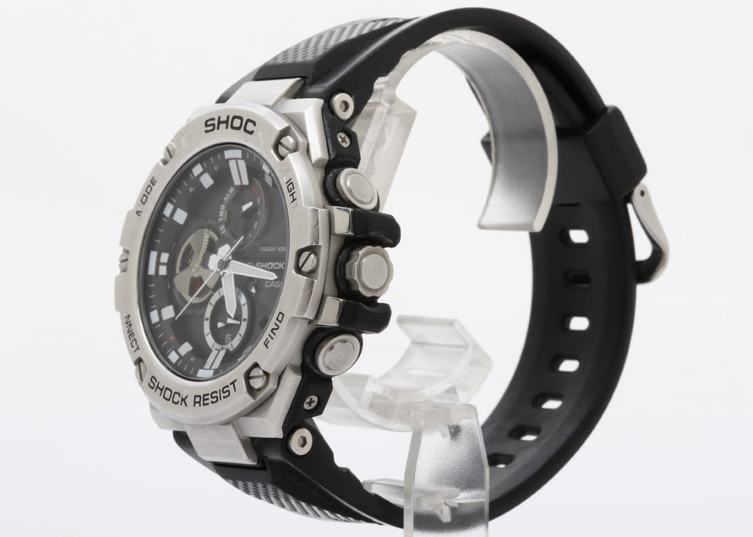 CASIO カシオ 時計 G-SHOCK G-STEEL GST-B100 Series GST-B100-1AJF ブラック系 樹脂／ステンレススチール メンズ アナログ 美品