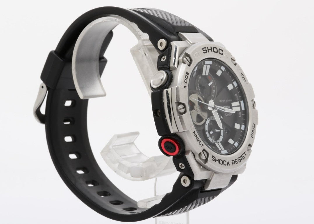 CASIO カシオ 時計 G-SHOCK G-STEEL GST-B100 Series GST-B100-1AJF ブラック系 樹脂／ステンレススチール メンズ アナログ 美品