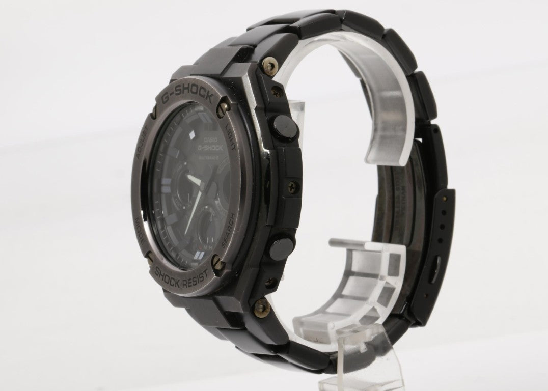 CASIO カシオ 時計 G-SHOCK G-STEEL GST-W110BD-1BJF ブラック系 ステンレススチール メンズ アナデジ 美品