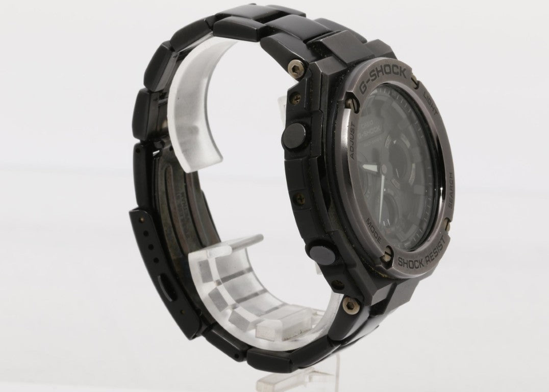 CASIO カシオ 時計 G-SHOCK G-STEEL GST-W110BD-1BJF ブラック系 ステンレススチール メンズ アナデジ 美品