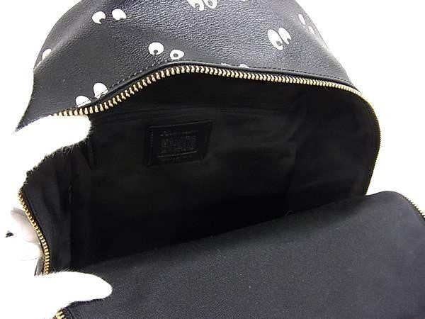 COACH コーチ リュックサック ディズニー × コーチ ミディアム チャーリー バックパック シグネチャー キャンバス ウィズ 白雪姫 アイズ プリント F72816 ブラウン系×ブラック系 PVC レディース ゴールド金具 超美品