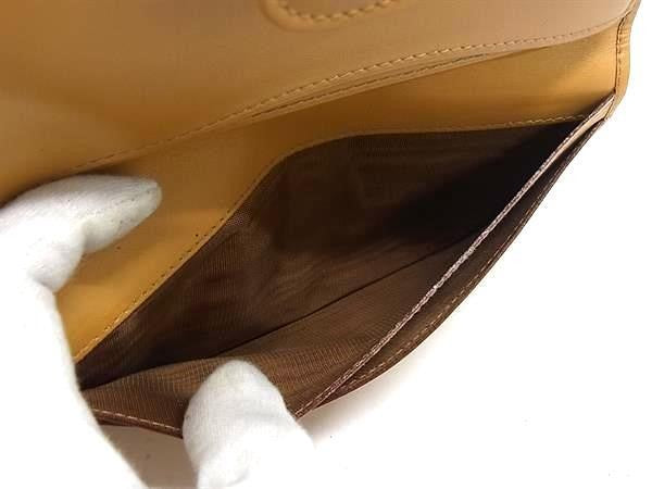 CELINE セリーヌ 財布 マカダム柄 がま口 長財布 ベージュ系 PVC×レザー レディース ヴィンテージ ゴールド金具 美品