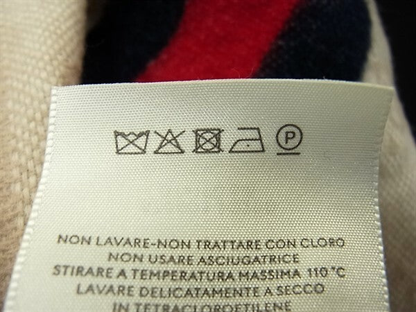GUCCI グッチ マフラー シェリーライン 570603 アイボリー ウール100% ユニセックス GG柄 美品