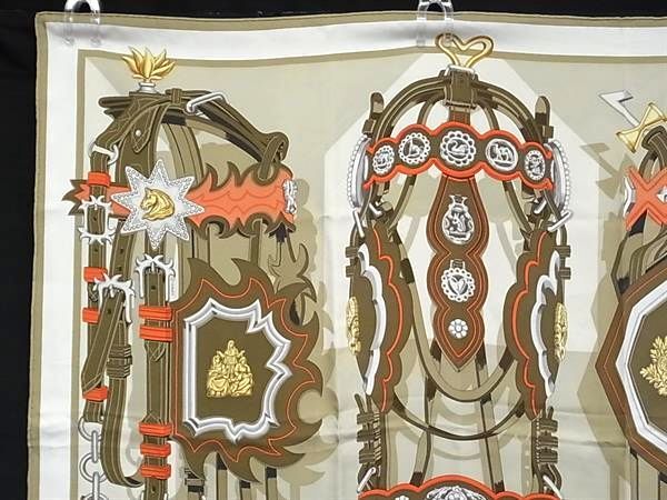 HERMES エルメス スカーフ カレ90 マルチカラー シルク100％ レディース Brides et Destin 可愛らしい花嫁 美品