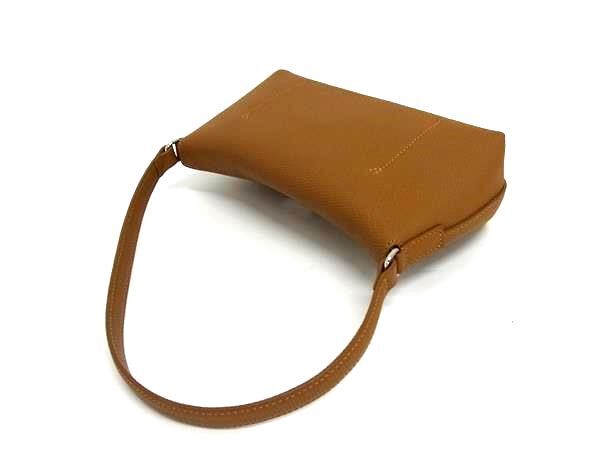 LONGCHAMP ロンシャン ショルダーバッグ ル ロゾ S ホーボーバッグ ブラウン レザー レディース 超美品