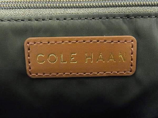 COLE HAAN コールハーン ハンドバッグ シャレー ラージ トート カーキ ナイロン レディース 2WAY 超美品