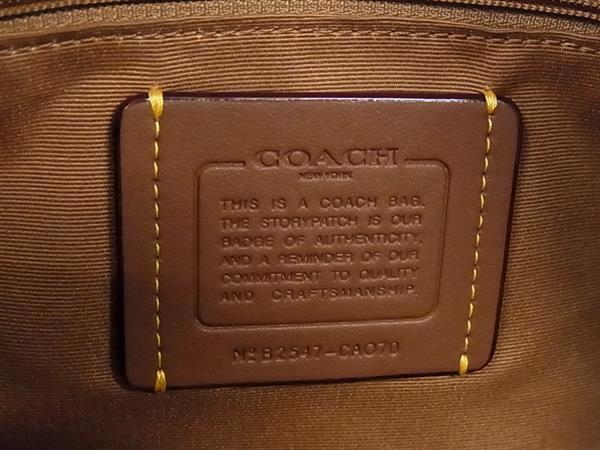 COACH コーチ ハンドバッグ ローアン サッチェル バッグ・ストライプ CAO70 アイボリー オレンジ パープル レザー レディース 2WAY シルバー金具 新古未使用展示品