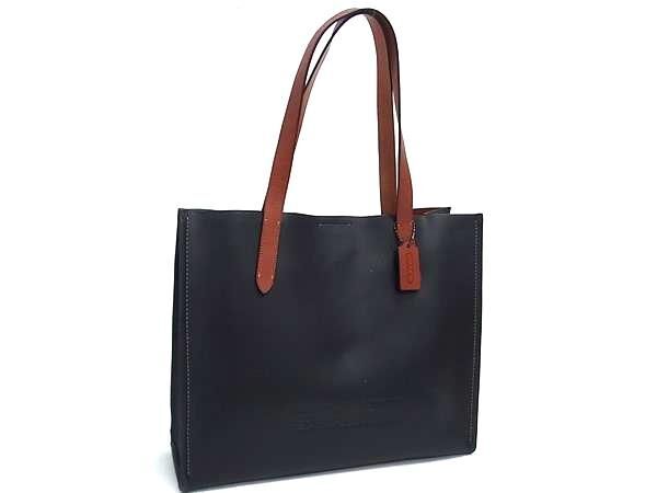 COACH コーチ トートバッグ リレートート CH756 ブラック ブラウン レザー ユニセックス 超美品