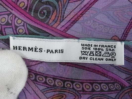 HERMES エルメス ストール マルチカラー シルク100％ レディース La Charmante aux Animaux 動物の楽園 ショール 美品