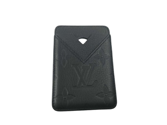 LOUIS VUITTON ルイヴィトン カードケース ポルト カルト マグネット M26738 ノワール モノグラムシャドウ メンズ 美品
