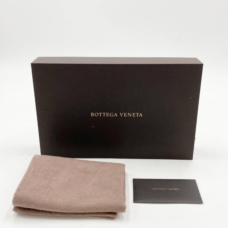 BOTTEGA VENETA ボッテガ ヴェネタ クラッチバッグ イントレチャート マイクロマクロ ブルー レザー メンズ 美品