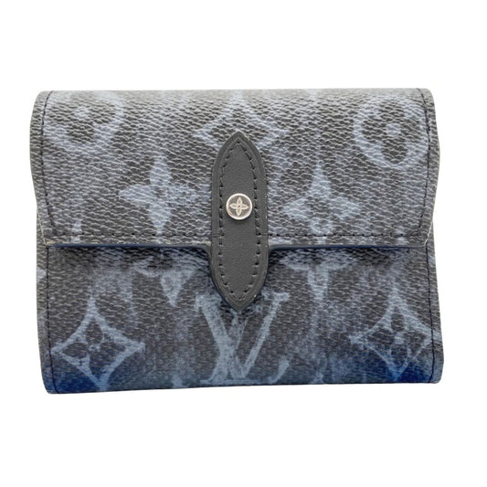LOUIS VUITTON ルイヴィトン 財布 オーガナイザー･ドゥポッシュ M69998 ブラック系 モノグラムパステル メンズ 三つ折り財布 ショルダーウォレット シルバー金具 超美品