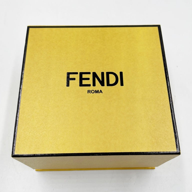 FENDI フェンディ ピアス エフイズ 8AH302 ゴールド メッキ レディース ラインストーン 美品
