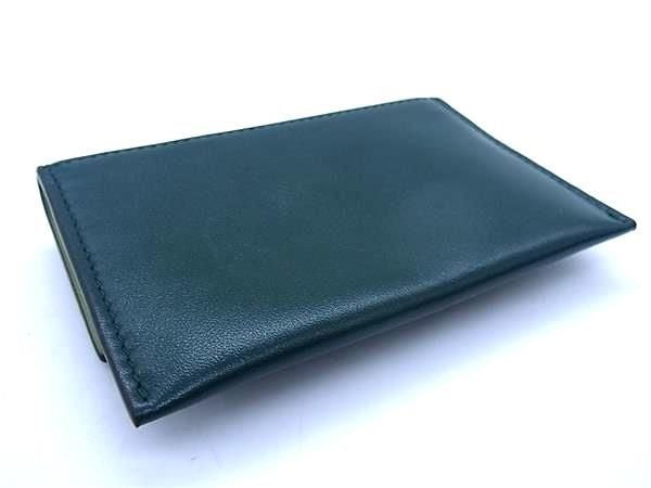 Salvatore Ferragamo フェラガモ カードケース ガンチーニ 22 D696 グリーン系 カーフレザー レディース 新品未使用展示品