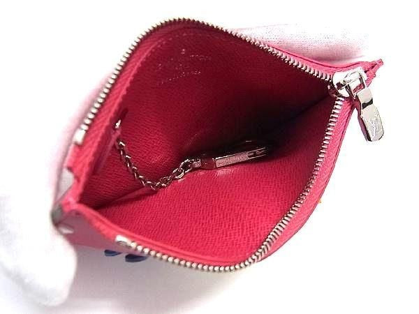 LOUIS VUITTON ルイヴィトン コインケース エピ ポシェット クレ トライバルマスク M60788 ピヴォワンヌ(ピンク系) レザー レディース 小銭入れ シルバー金具 超美品