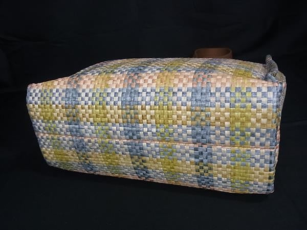 MARNI マルニ ハンドバッグ EASTWEST スモール トートバッグ SHMP0077U5 マルチカラー ラフィア レディース 2WAY ショルダーバッグ 美品
