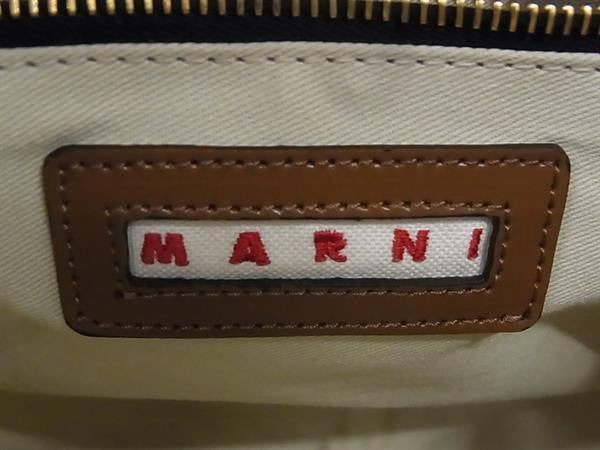MARNI マルニ ハンドバッグ EASTWEST スモール トートバッグ SHMP0077U5 マルチカラー ラフィア レディース 2WAY ショルダーバッグ 美品