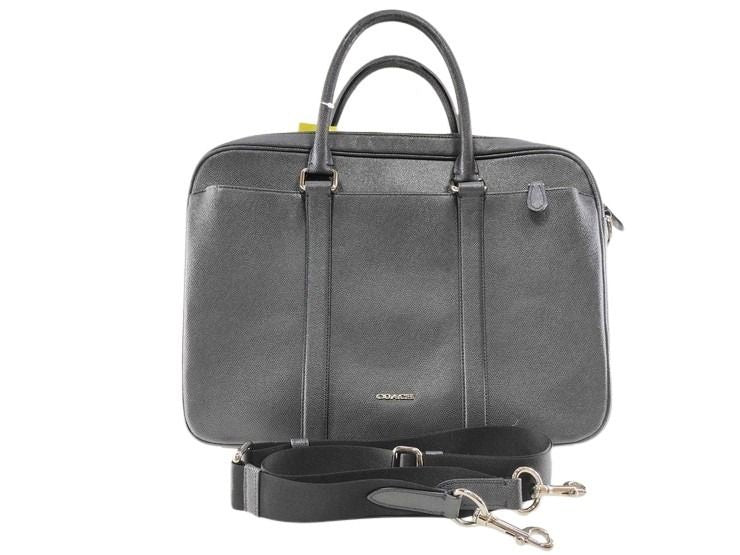 COACH コーチ ビジネスバッグ ペリー スリム ブリーフケース F59057 ネイビー レザー メンズ