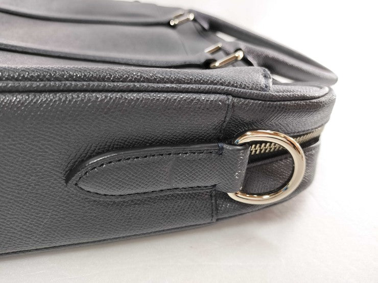 COACH コーチ ビジネスバッグ ペリー スリム ブリーフケース F59057 ネイビー レザー メンズ