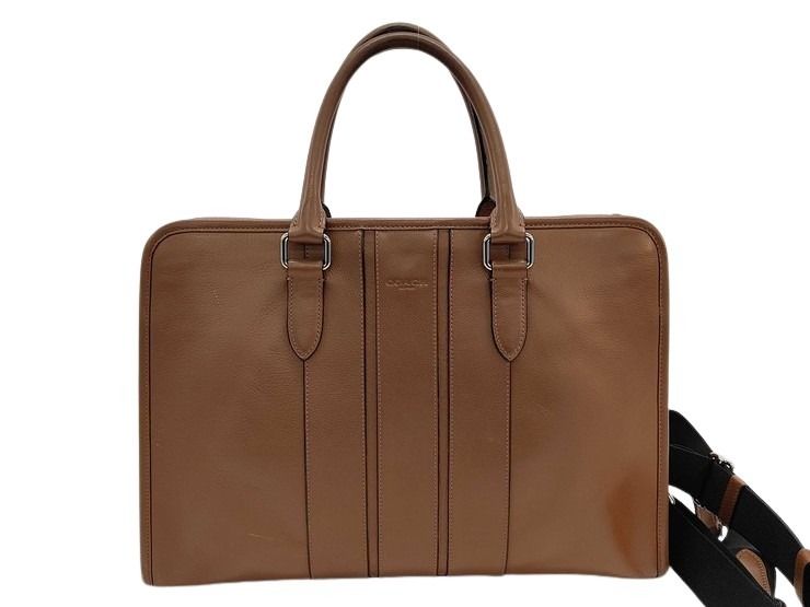 COACH コーチ ビジネスバッグ ボンド F72309 ブラウン系 レザー メンズ