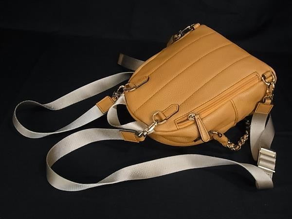 MICHAEL KORS マイケルコース リュック オレンジ系 レザー レディース デイパック バックパック 美品