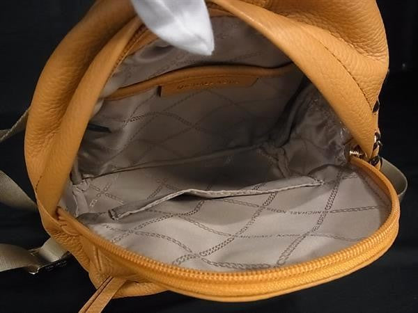 MICHAEL KORS マイケルコース リュック オレンジ系 レザー レディース デイパック バックパック 美品