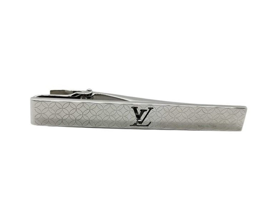 LOUIS VUITTON ルイヴィトン ネクタイピン パンス クラヴァット シャンゼリゼ M65042 シルバー系 メタル メンズ 美品
