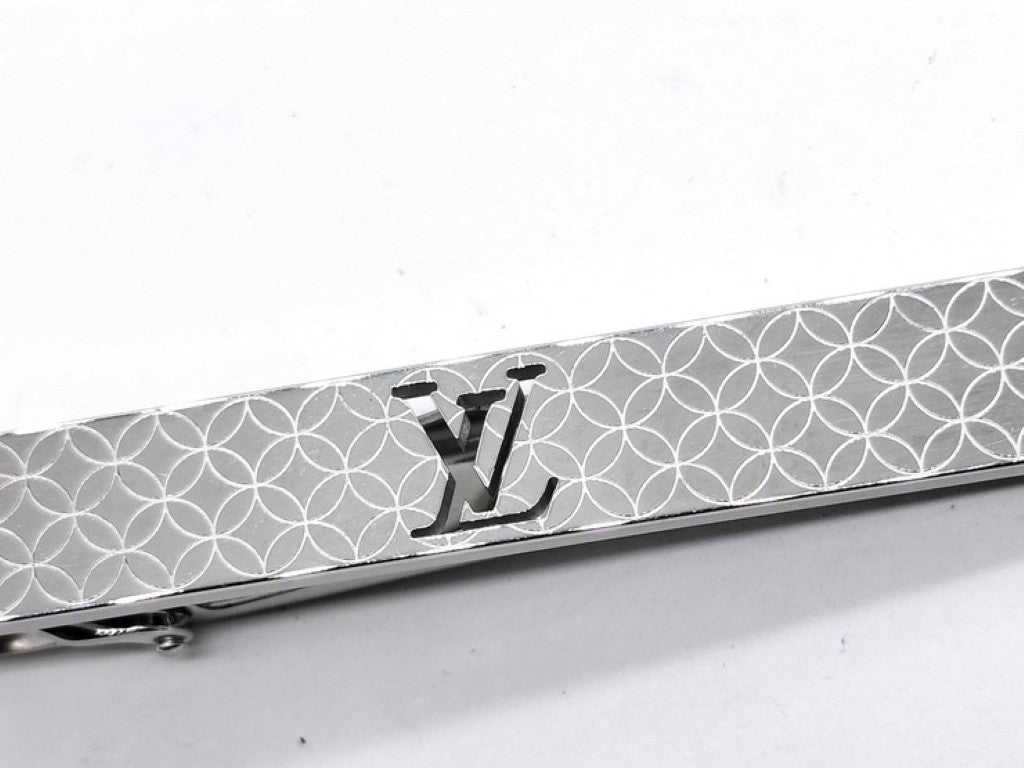 LOUIS VUITTON ルイヴィトン ネクタイピン パンス クラヴァット シャンゼリゼ M65042 シルバー系 メタル メンズ 美品
