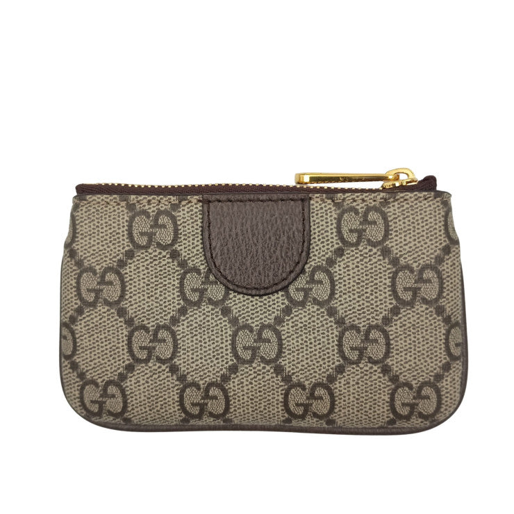 GUCCI グッチ コインケース オフィディア 671722 ベージュ ブラウン系 GGスプリーム ユニセックス ゴールド金具 美品