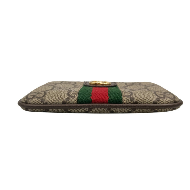 GUCCI グッチ コインケース オフィディア 671722 ベージュ ブラウン系 GGスプリーム ユニセックス ゴールド金具 美品
