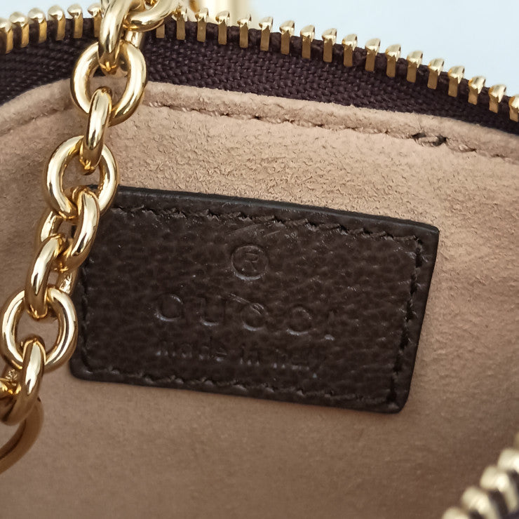 GUCCI グッチ コインケース オフィディア 671722 ベージュ ブラウン系 GGスプリーム ユニセックス ゴールド金具 美品