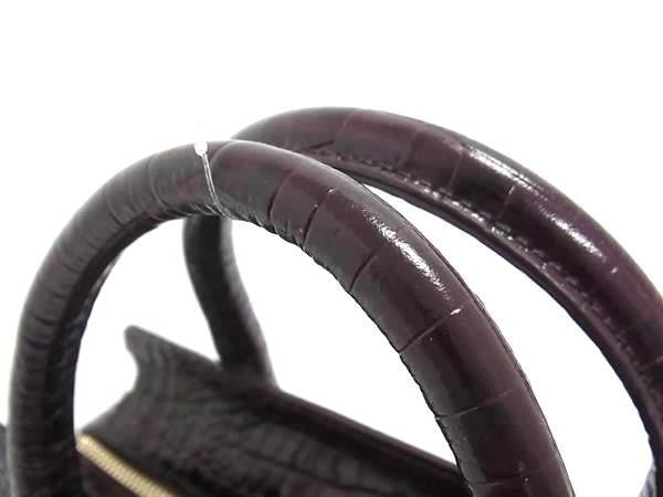 Paul Smith ポールスミス ハンドバッグ 2WAYバッグ PWR412 ワイン系 クロコ型押しレザー レディース ショルダーバッグ ゴールド金具 新品未使用展示品