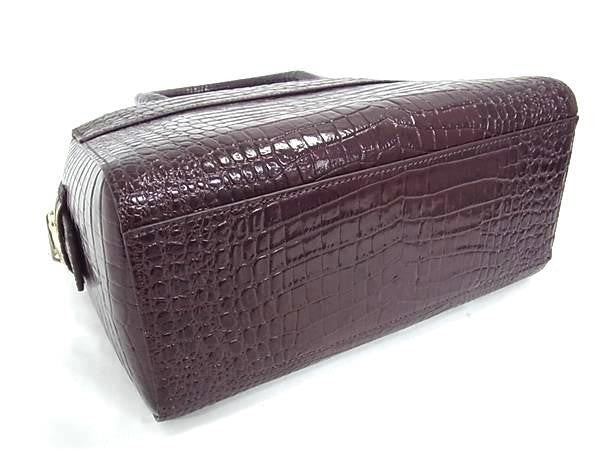 Paul Smith ポールスミス ハンドバッグ 2WAYバッグ PWR412 ワイン系 クロコ型押しレザー レディース ショルダーバッグ ゴールド金具 新品未使用展示品