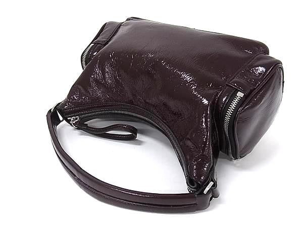 STELLA McCARTNEY ステラ マッカートニー ハンドバッグ DARTMOOR SMALL ダートムーア スモール 7B0179 WP0632 6011 ボルドー系 ビーガンレザー クリンクルパテント加工 レディース 2WAY ショルダーバッグ 新品未使用展示品