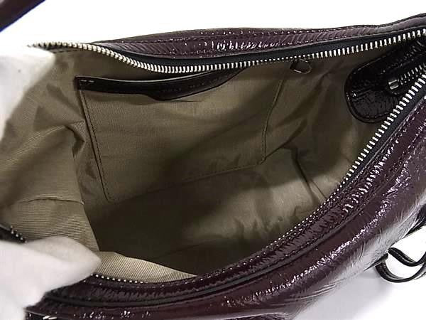 STELLA McCARTNEY ステラ マッカートニー ハンドバッグ DARTMOOR SMALL ダートムーア スモール 7B0179 WP0632 6011 ボルドー系 ビーガンレザー クリンクルパテント加工 レディース 2WAY ショルダーバッグ 新品未使用展示品