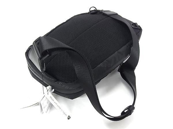 BLACKLABEL CRESTBRIDGE ブラックレーベル クレストブリッジ ボディバッグ ロゴプリント 51145505 ブラック系 ナイロン レザー メンズ ショルダーバッグ 新品未使用展示品