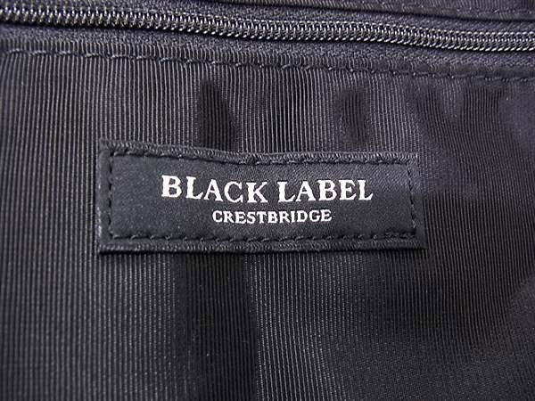BLACKLABEL CRESTBRIDGE ブラックレーベル クレストブリッジ ボディバッグ ロゴプリント 51145505 ブラック系 ナイロン レザー メンズ ショルダーバッグ 新品未使用展示品