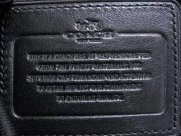COACH コーチ リュックサック パーフォレイテッド レザー バックパック F72018 ブラック イエロー系 レザー ナイロン メンズ バックパック 美品