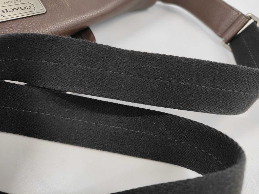 COACH コーチ ビジネスバッグ トランスアトランティック F70367 ブラウン系 レザー メンズ 2WAY ハンドバッグ ショルダーバッグ