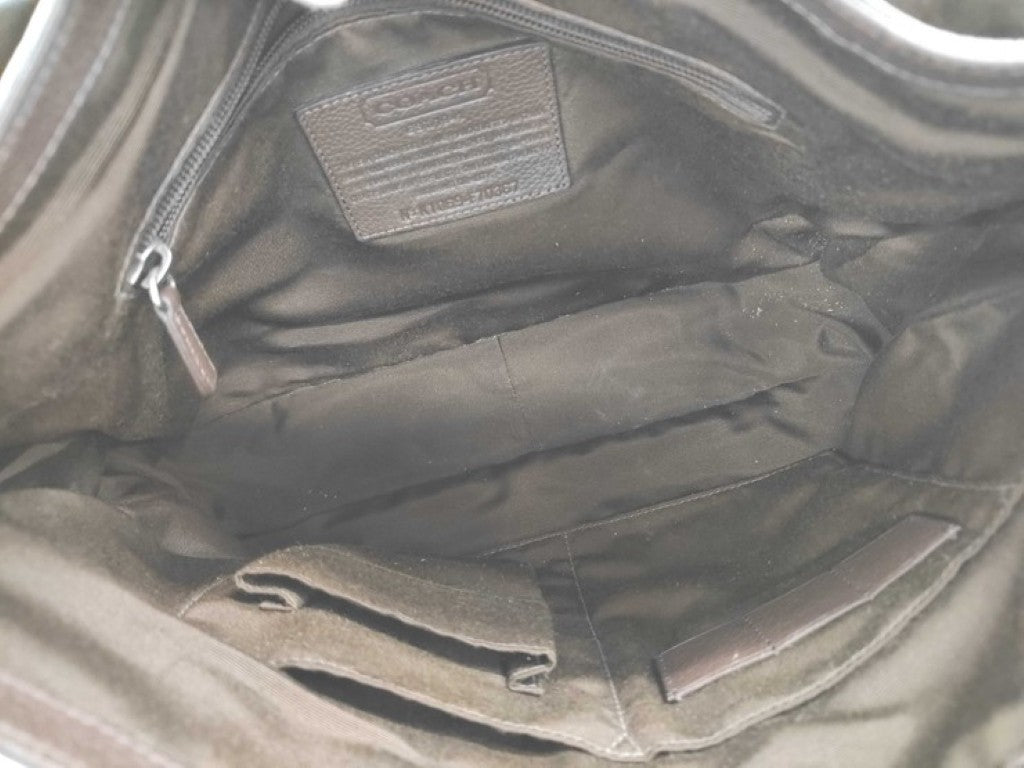 COACH コーチ ビジネスバッグ トランスアトランティック F70367 ブラウン系 レザー メンズ 2WAY ハンドバッグ ショルダーバッグ