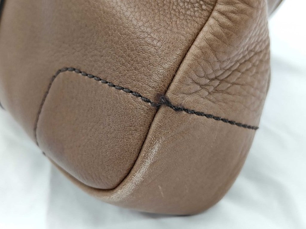 COACH コーチ ビジネスバッグ BLEEKER ブリーカー 71196 キャメル系 レザー メンズ 2WAY ハンドバッグ ゴールド金具 美品