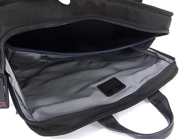 TUMI トゥミ ビジネスバッグ ALPHA2 アルファ2 コンパクト ラージ スクリーン コンピューター ブリーフ 26114D2 ブラック系 バリスティックナイロン メンズ 2WAY ショルダーバッグ 美品