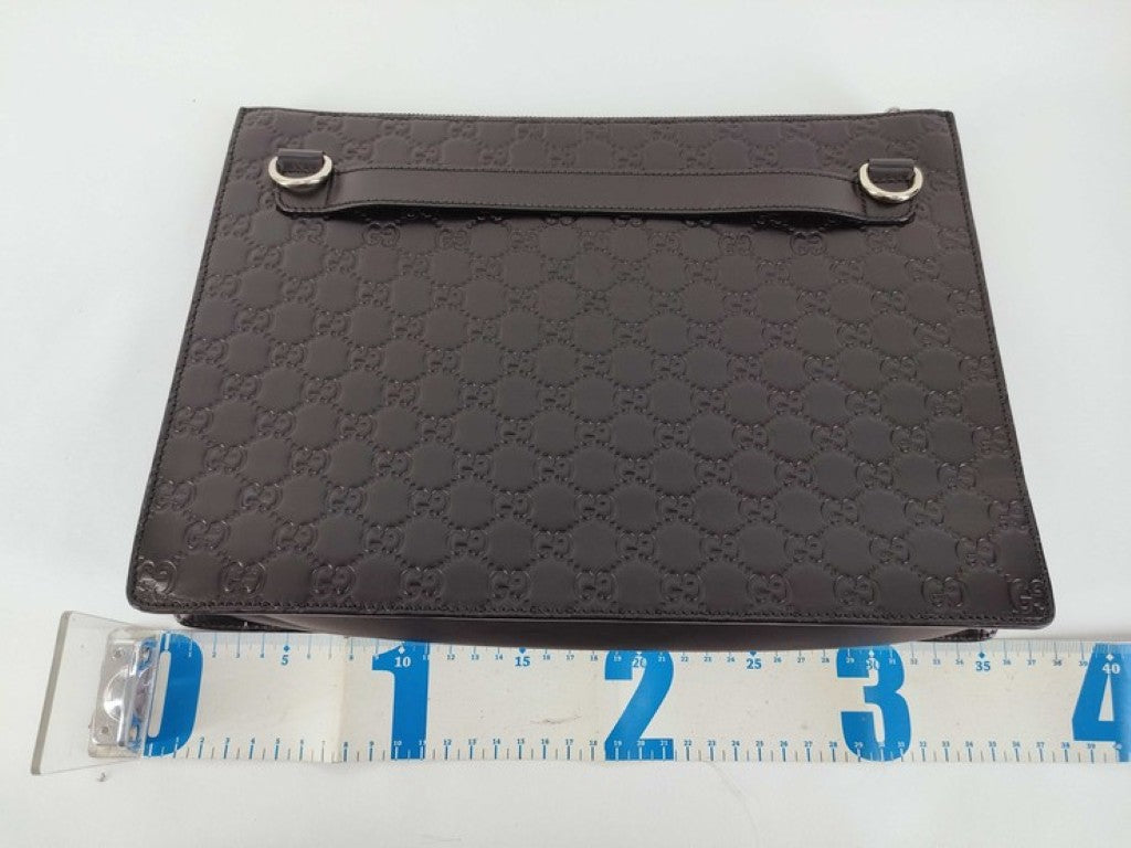 GUCCI グッチ クラッチバッグ グッチシマ 429004 ブラック系 レザー ユニセックス 美品