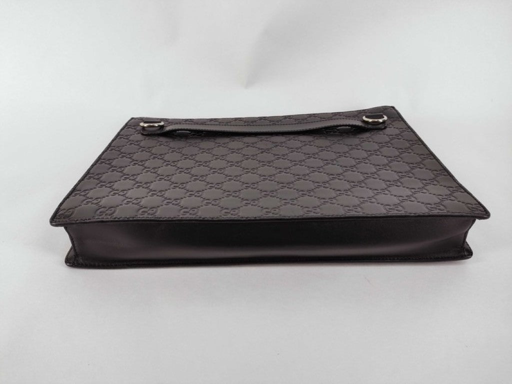 GUCCI グッチ クラッチバッグ グッチシマ 429004 ブラック系 レザー ユニセックス 美品