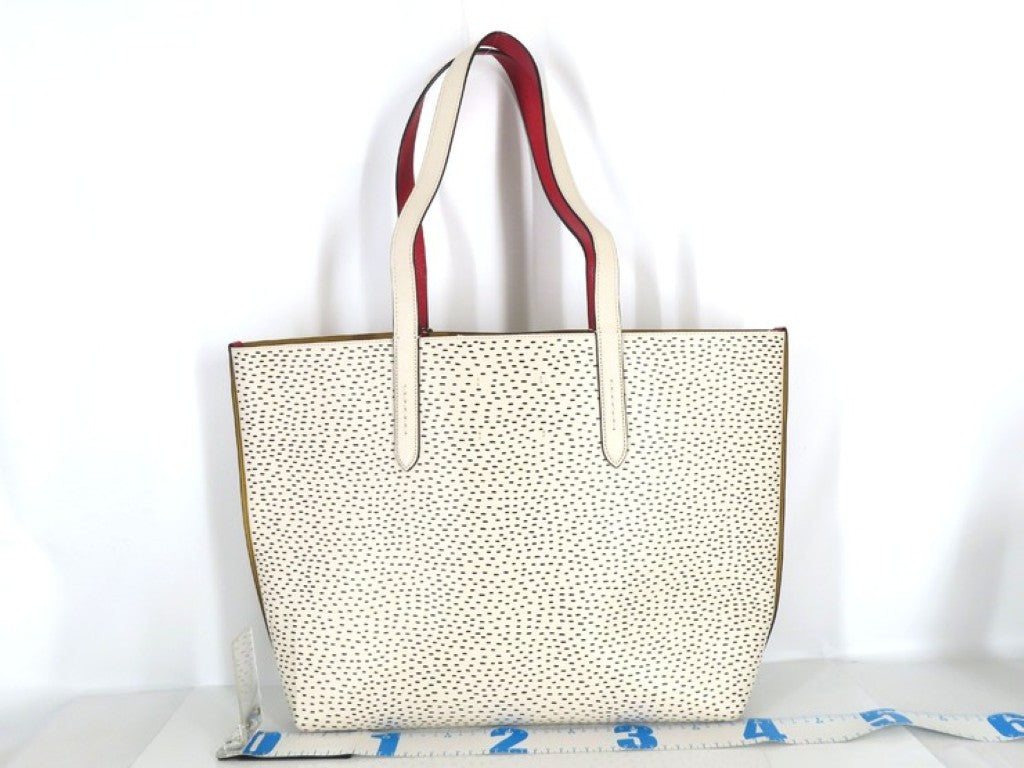 COACH コーチ トートバッグ ディズニー ミッキー マウス X キース・ヘリング ハイライン トート C0895 ホワイト ブラック系 レザー レディース 美品