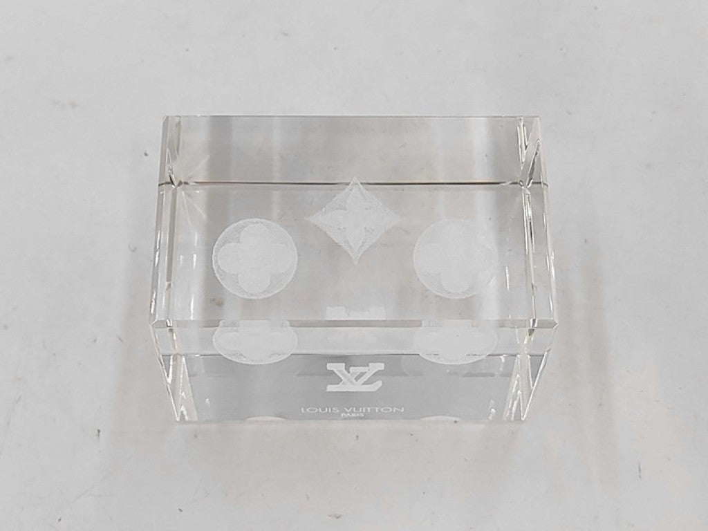 LOUIS VUITTON ルイヴィトン ステーショナリー 3D ペーパーウェイト クリア系 ユニセックス 美品