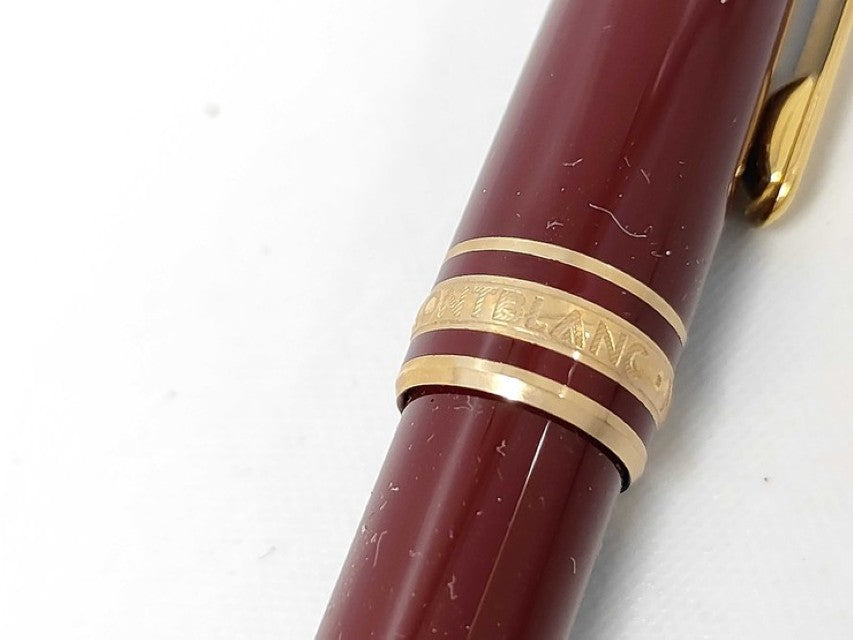 MONTBLANC モンブラン ボールペン マイスターシュテック ボルドー系 レジン ユニセックス 美品