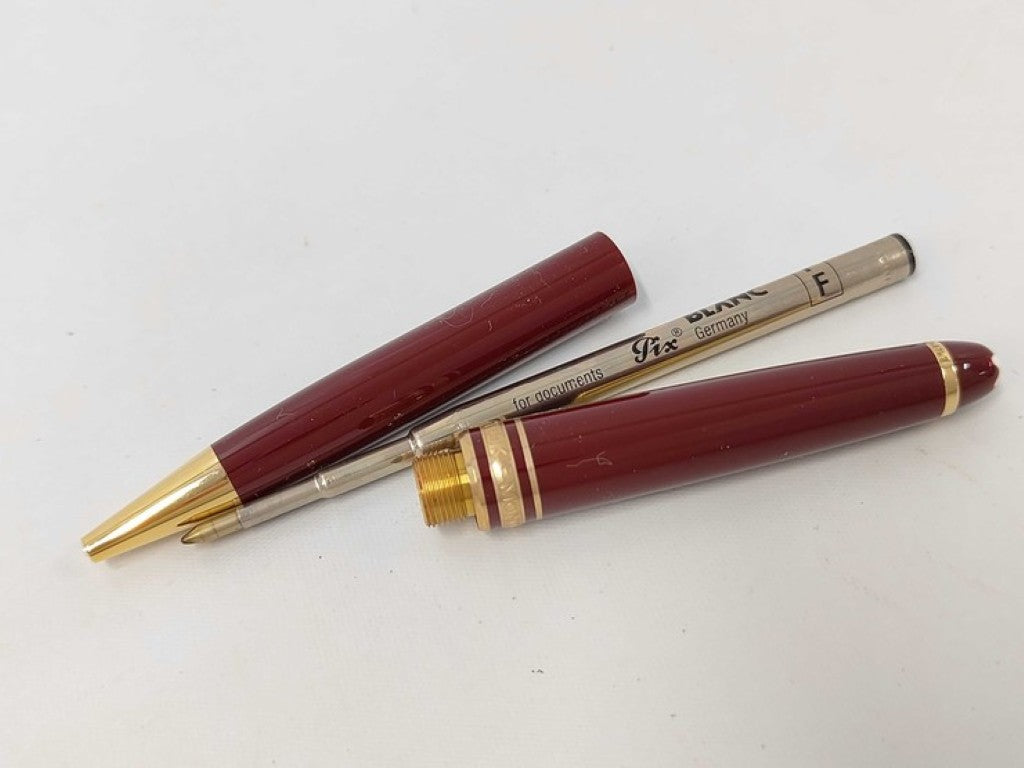 MONTBLANC モンブラン ボールペン マイスターシュテック ボルドー系 レジン ユニセックス 美品
